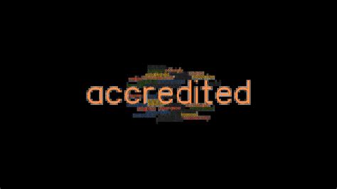 another word for accredited.